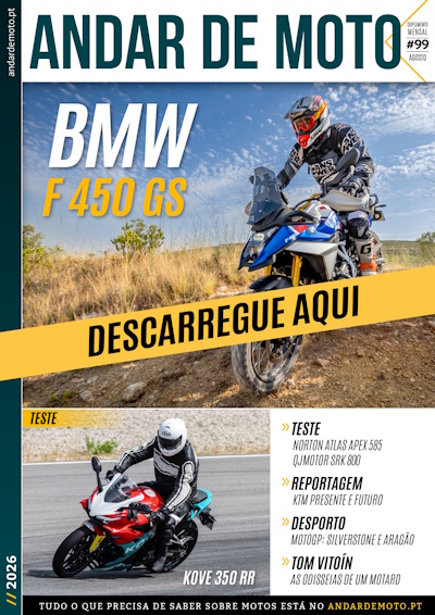 ANDAR DE MOTO número #99, agosto 2026, a sua revista digital e gratuita.